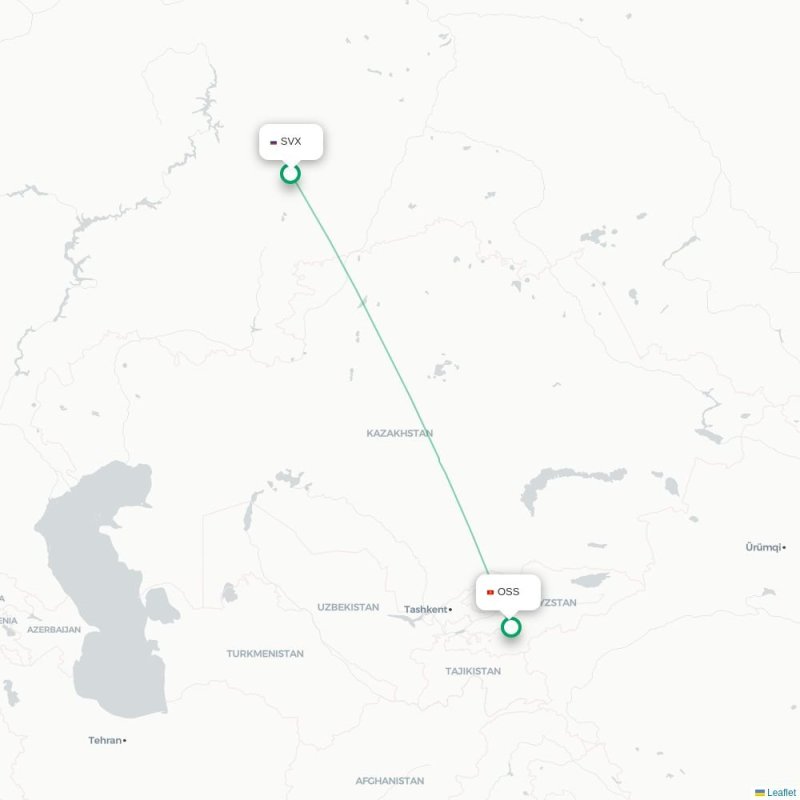 SVX - OSS route map