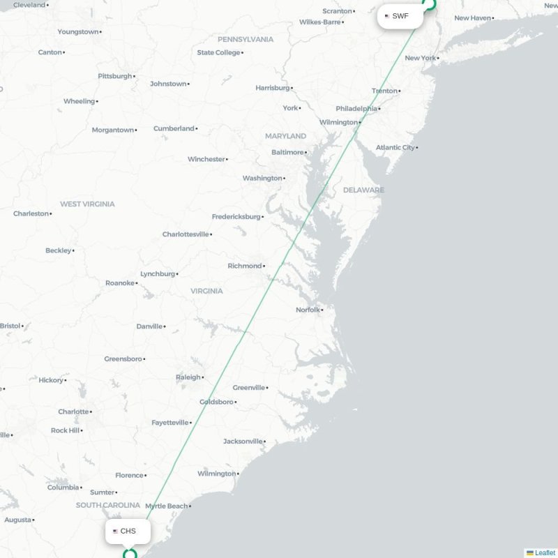 SWF - CHS route map