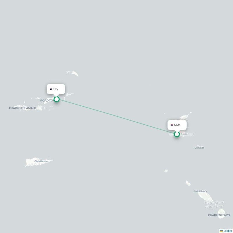 SXM - EIS route map