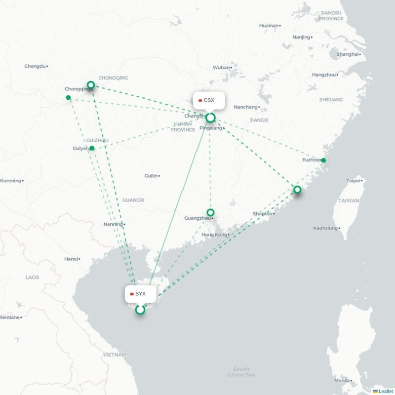 SYX - CSX route map