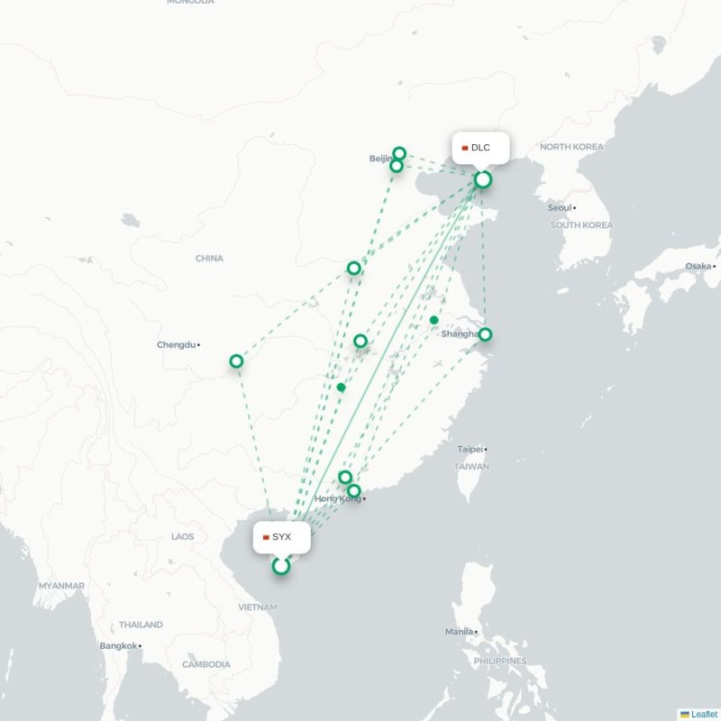 SYX - DLC route map