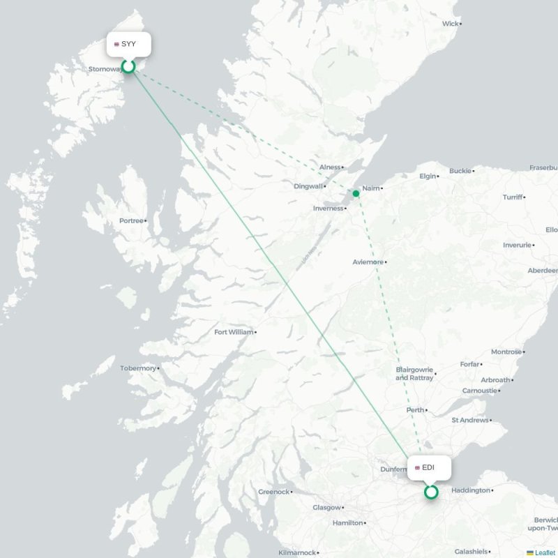 SYY - EDI route map