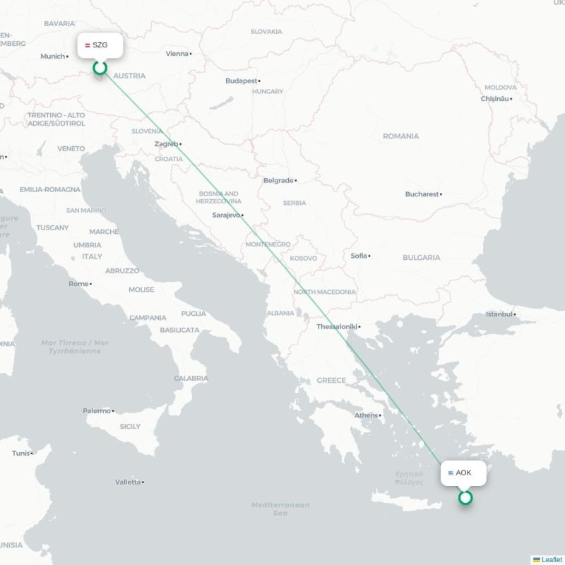 SZG - AOK route map
