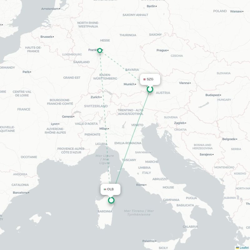 SZG - OLB route map