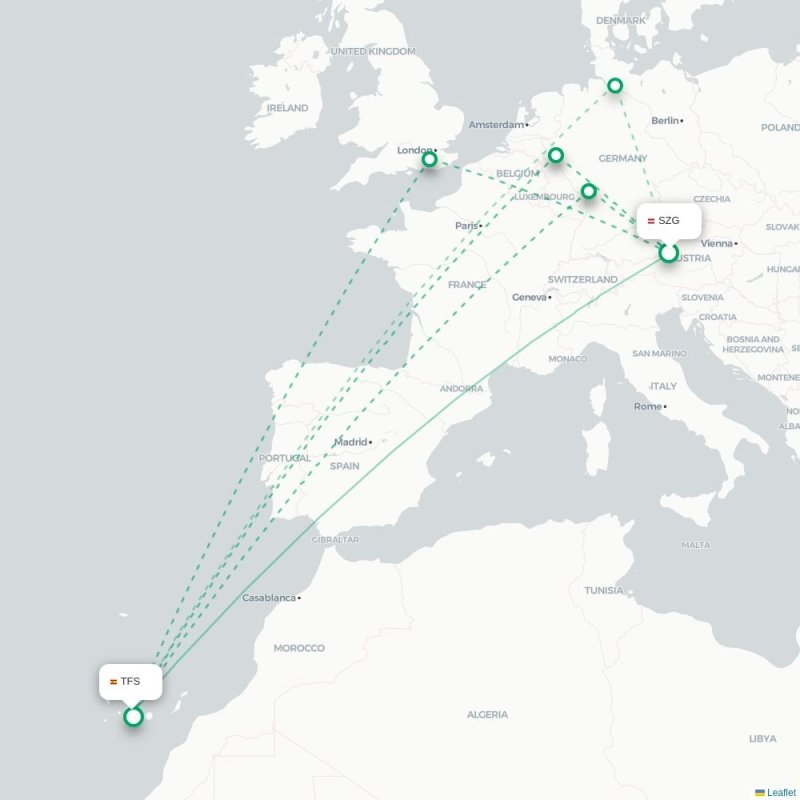 SZG - TFS route map