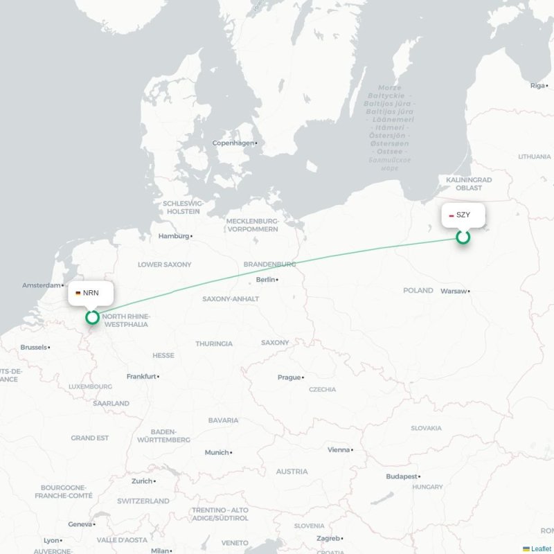 SZY - NRN route map