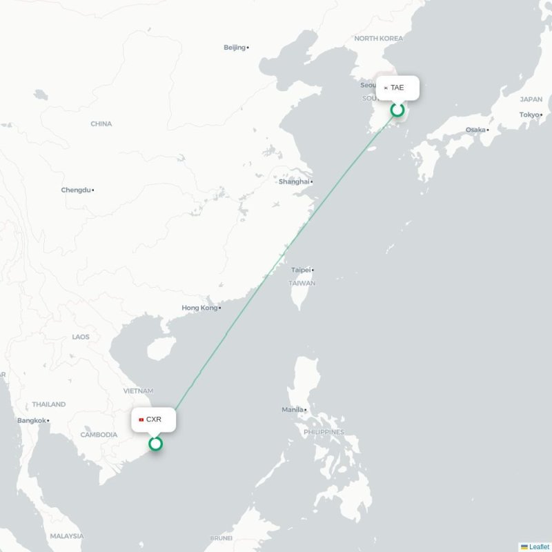 TAE - CXR route map