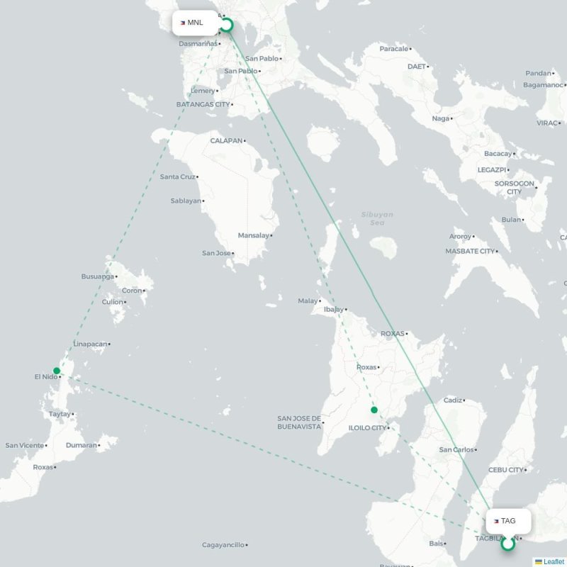 TAG - MNL route map