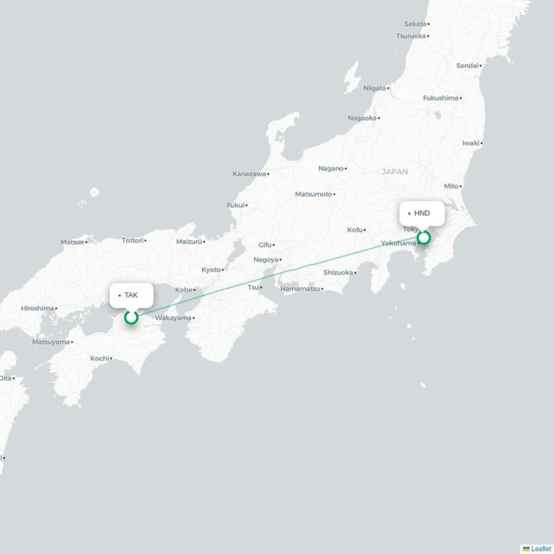 TAK - HND route map