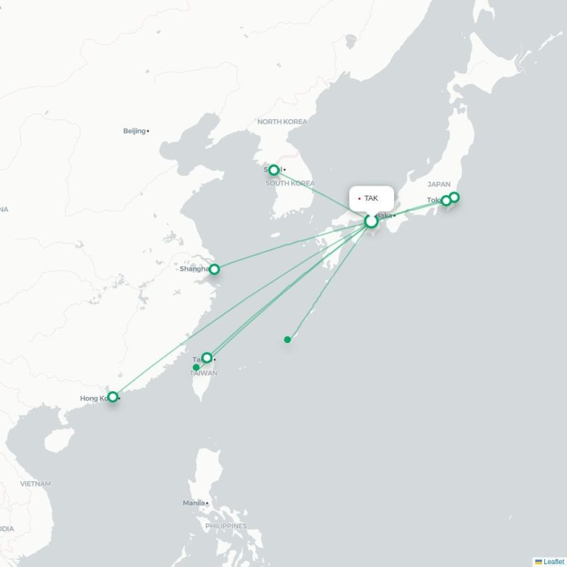 TAK - TPE route map