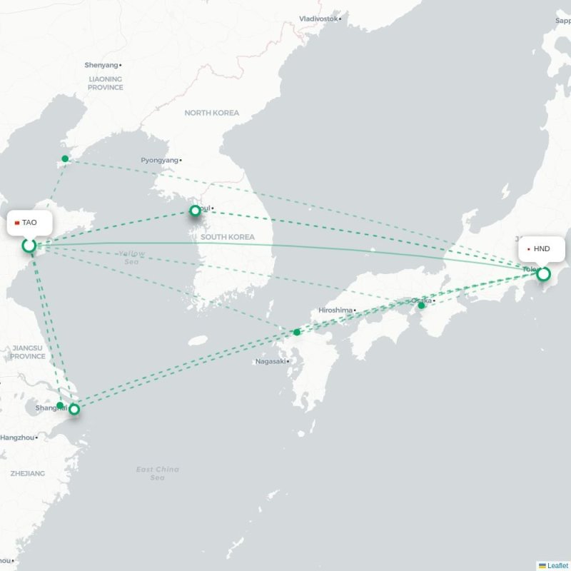 TAO - HND route map