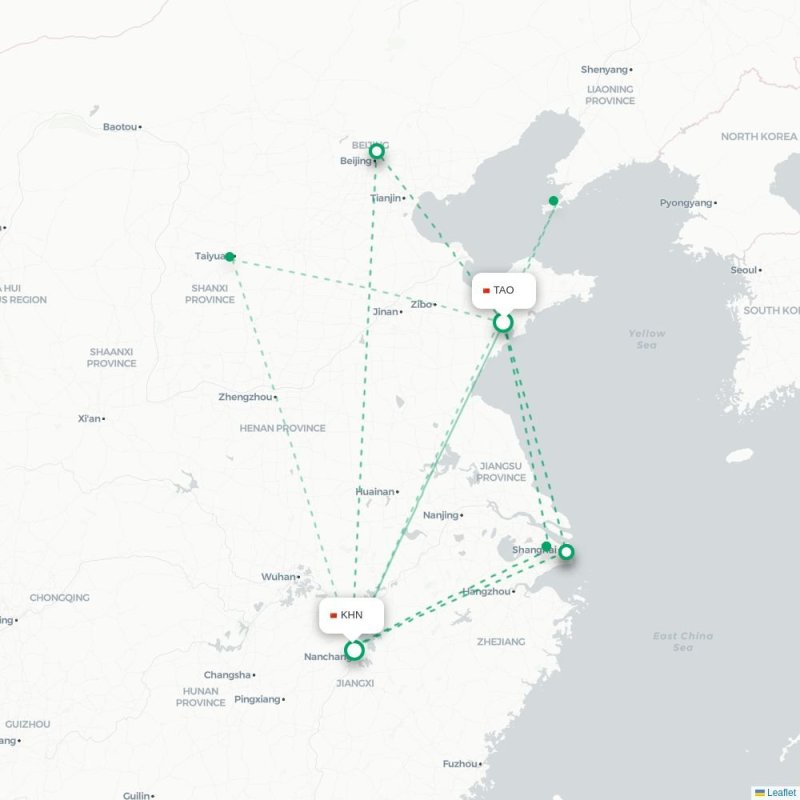 TAO - KHN route map