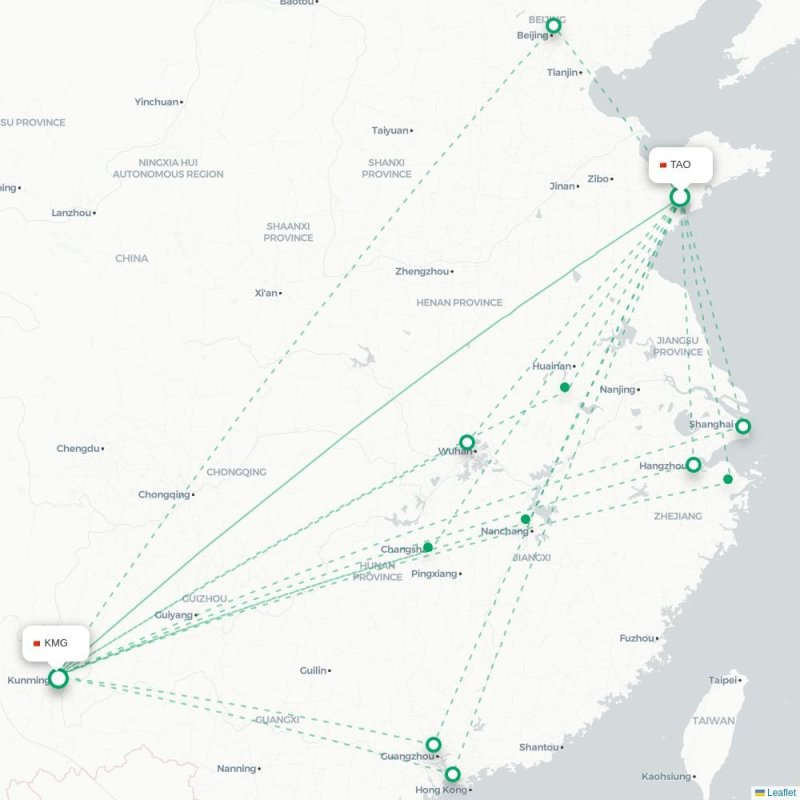TAO - KMG route map