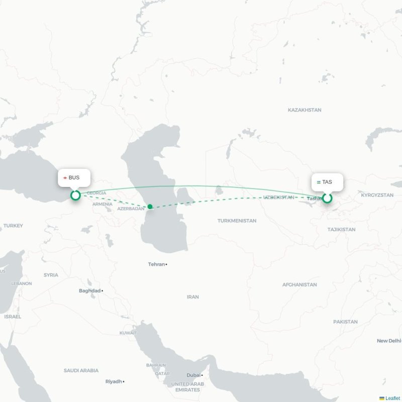 TAS - BUS route map