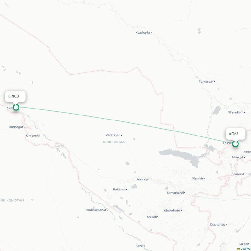 TAS - NCU route map