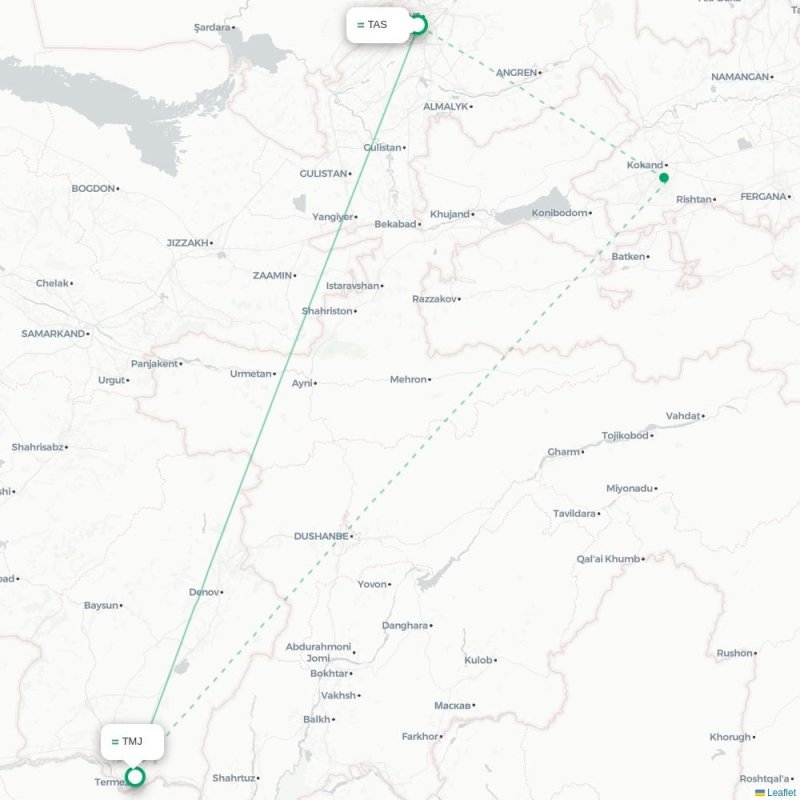 TAS - TMJ route map