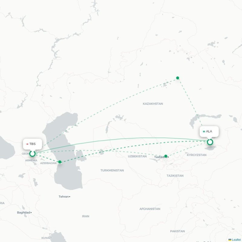 TBS - ALA route map