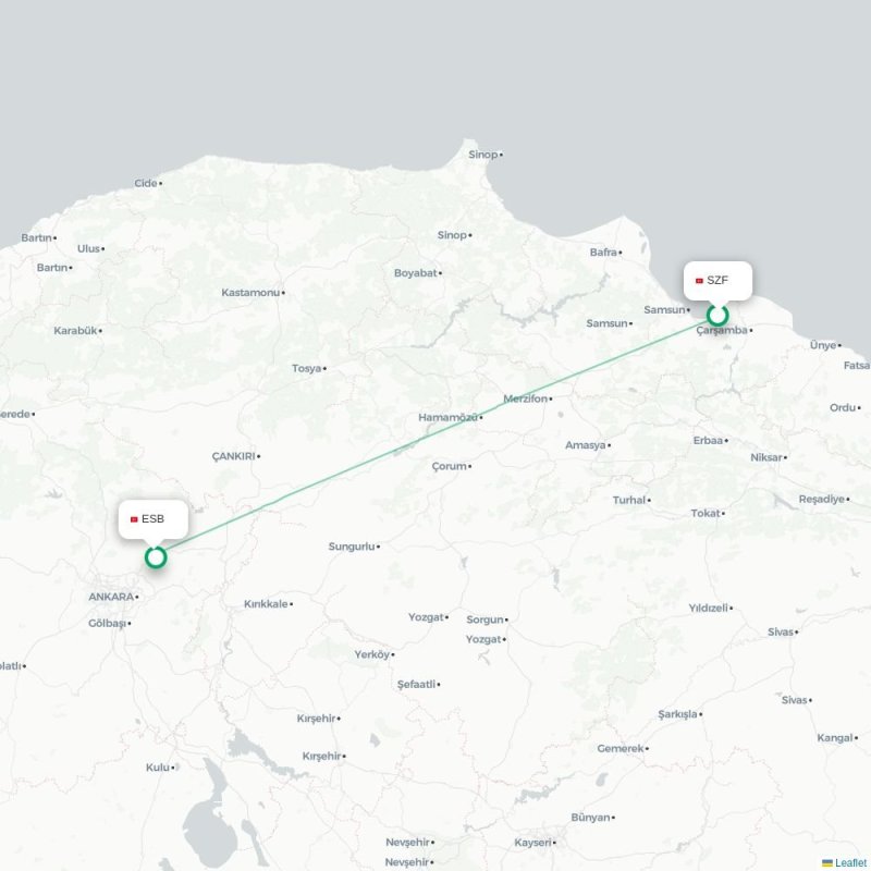 TBS - ESB route map