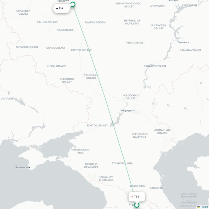 TBS - ZIA route map