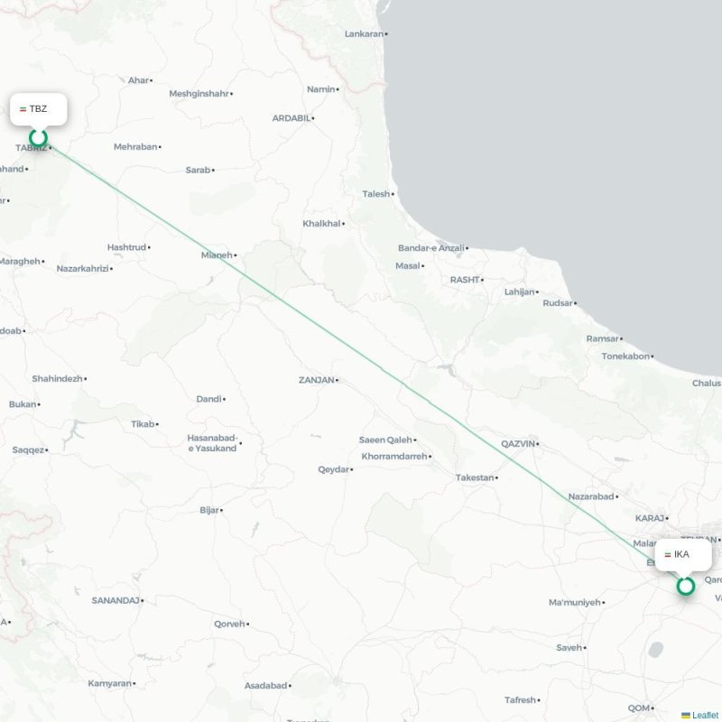 TBZ - IKA route map