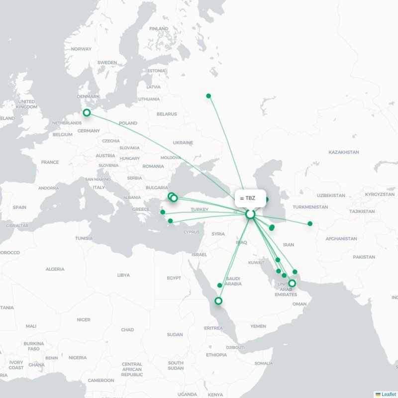TBZ - MED route map