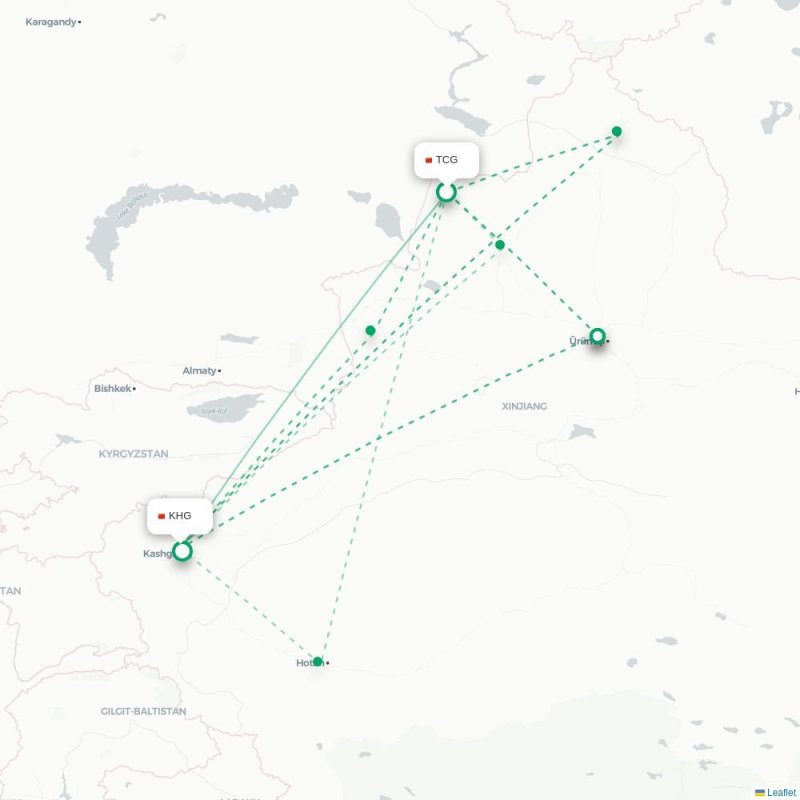 TCG - KHG route map