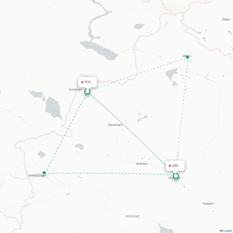 TCG - URC route map