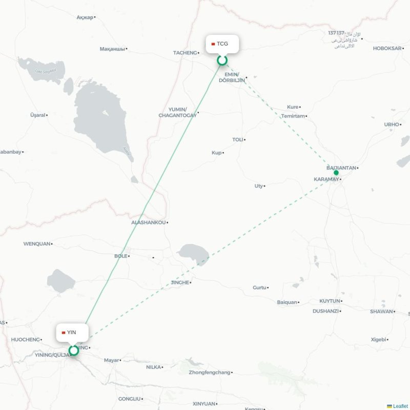 TCG - YIN route map