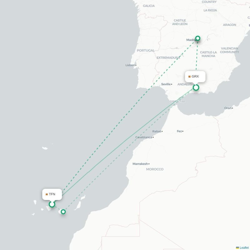 TFN - GRX route map