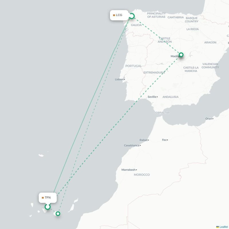 TFN - LCG route map