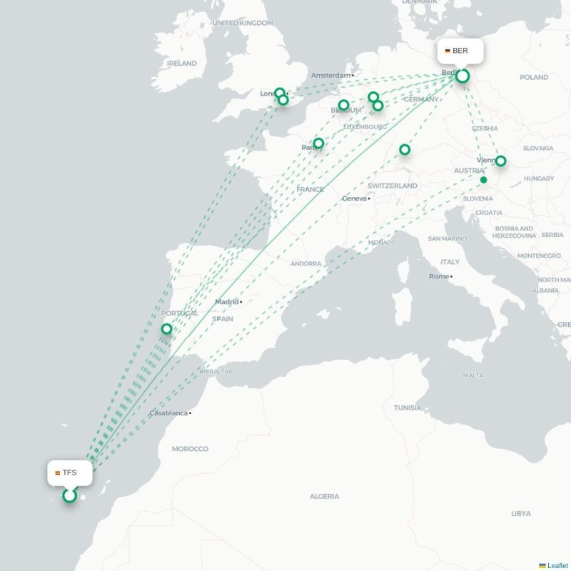 TFS - BER route map