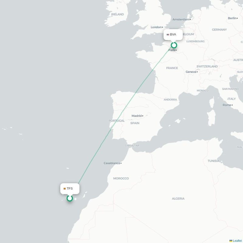 TFS - BVA route map