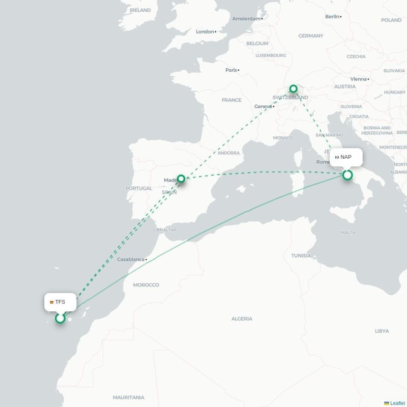 TFS - NAP route map