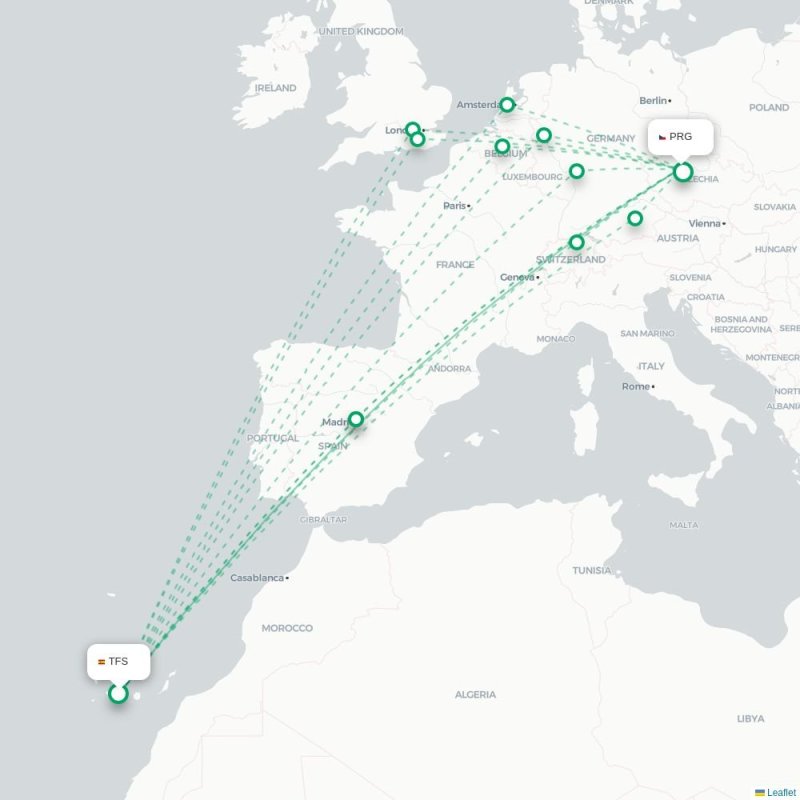 TFS - PRG route map