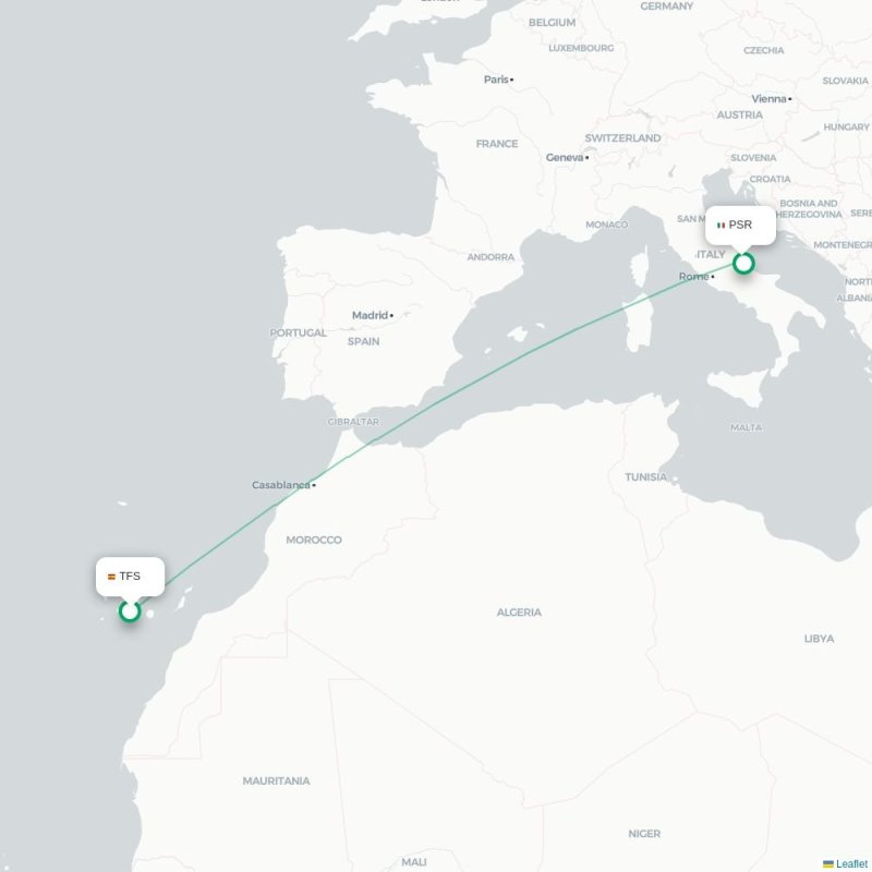 TFS - PSR route map