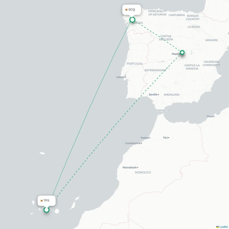 TFS - SCQ route map