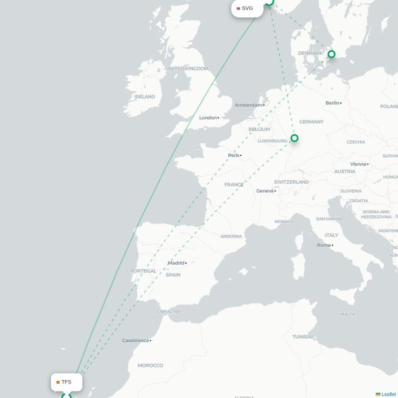 TFS - SVG route map