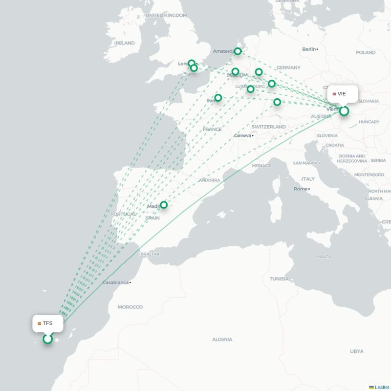 TFS - VIE route map