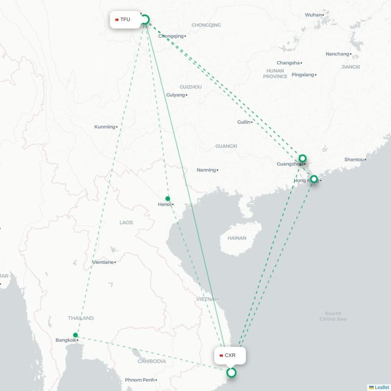 TFU - CXR route map