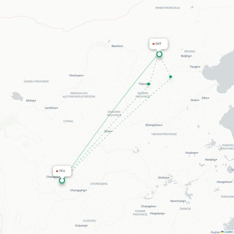 TFU - DAT route map