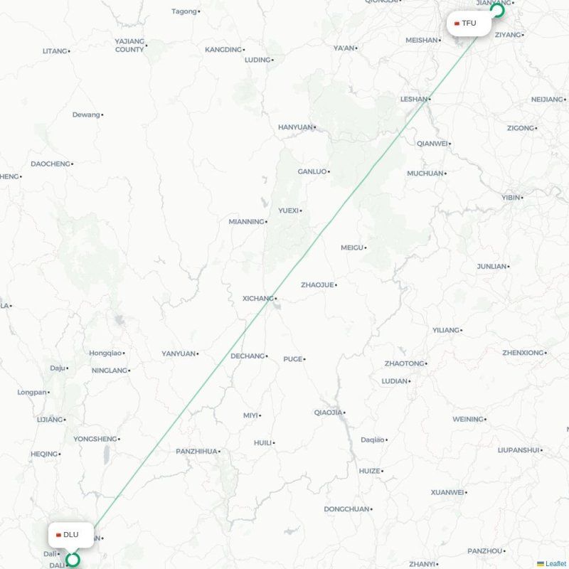 TFU - DLU route map