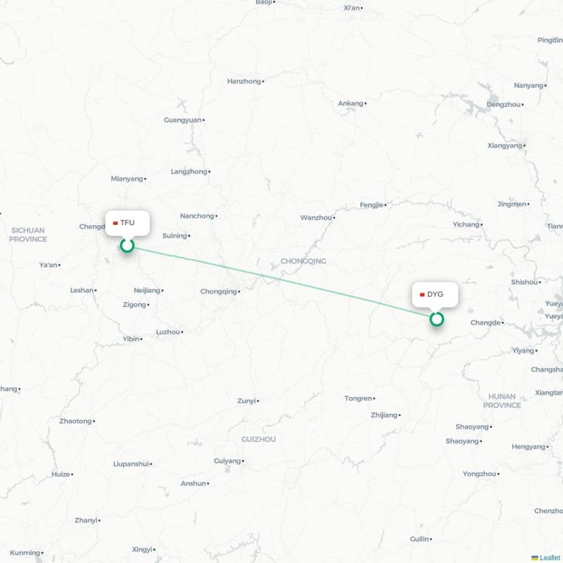 TFU - DYG route map