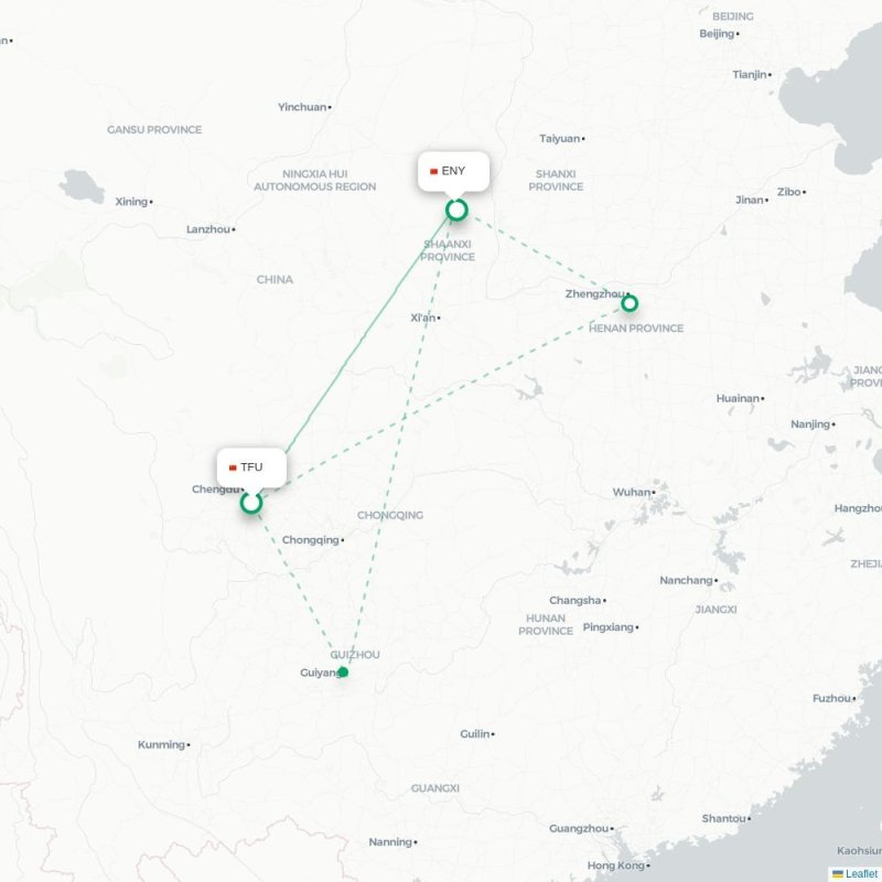 TFU - ENY route map
