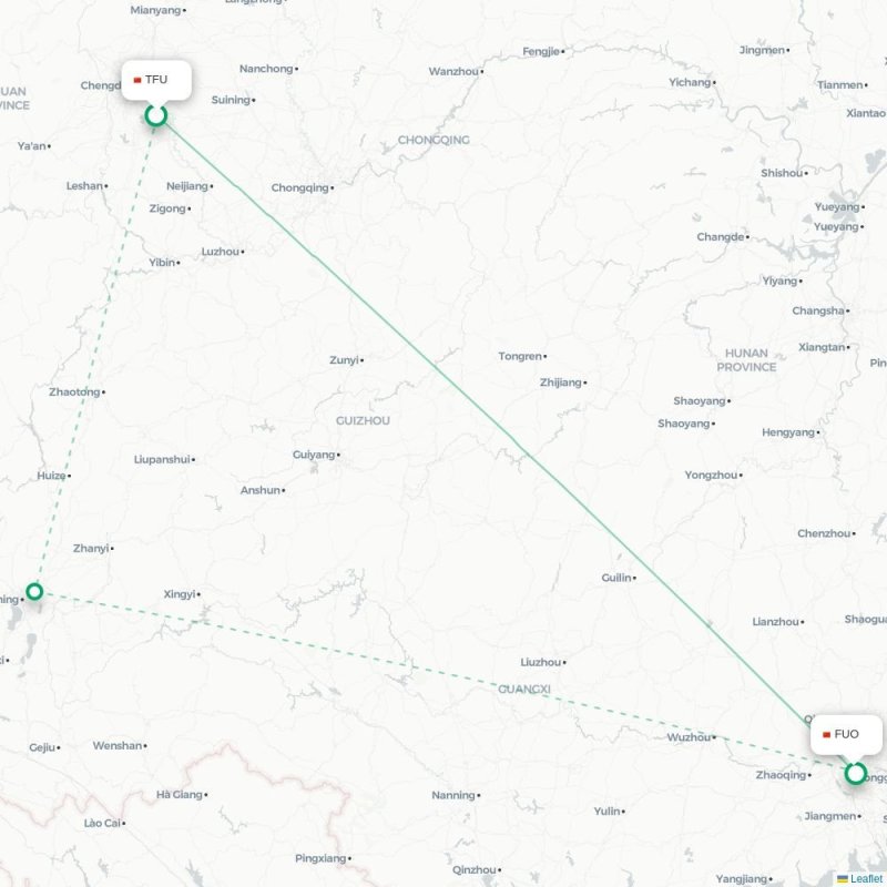 TFU - FUO route map