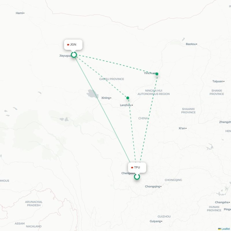 TFU - JGN route map