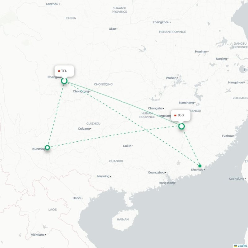TFU - JGS route map