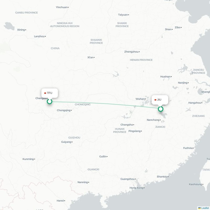 TFU - JIU route map