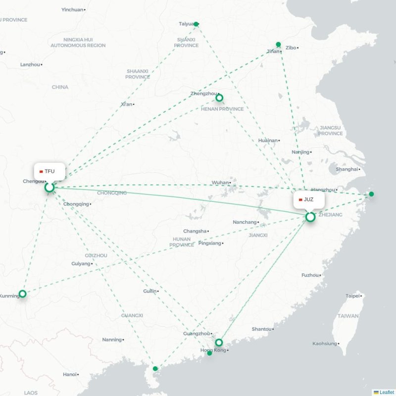 TFU - JUZ route map