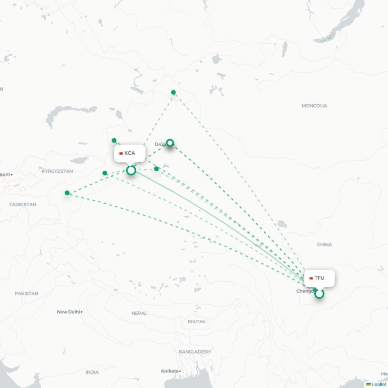 TFU - KCA route map