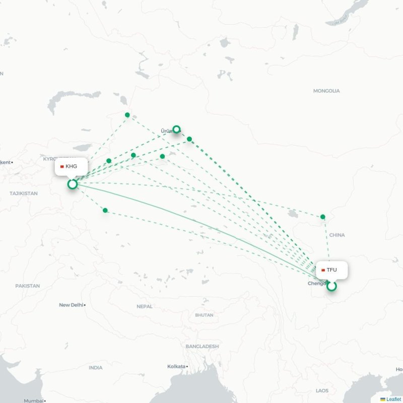 TFU - KHG route map